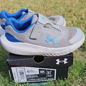 Under Armour Kids Sneakers - Gray and Blue